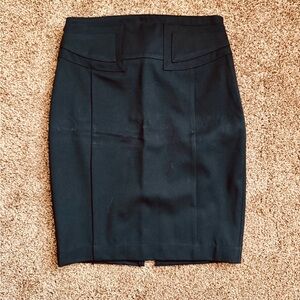 Elegant Black Lined Pencil Skirt by Express, Size 0